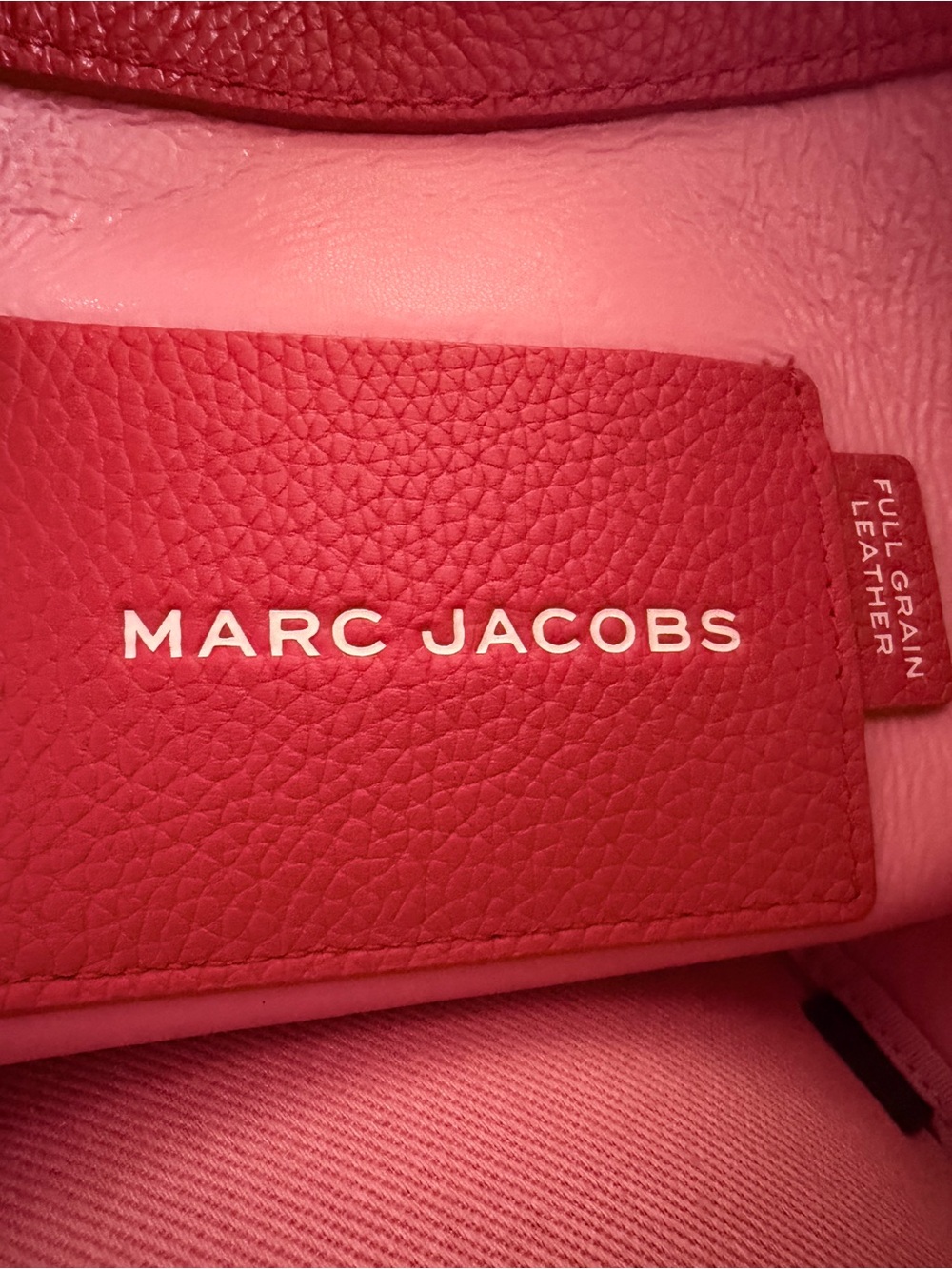 ❤️ NWT Marc Jacobs The Bucket Bag True Red Full Grain Leather • $395 MSRP - Picture 5 of 15